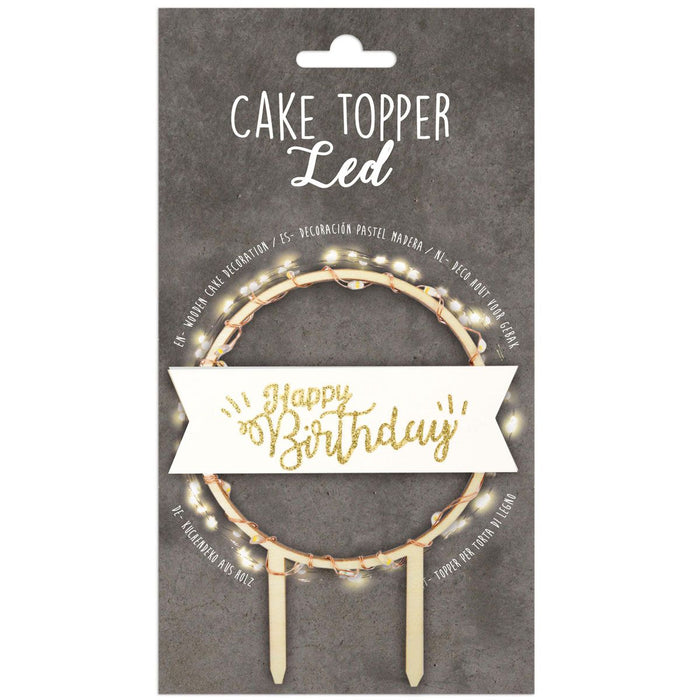 ScrapCooking - Topper "Happy Birthday" LED