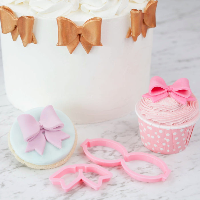 Sweet Stamp - Bow Cutter Set - Cookie/Cupcake Size
